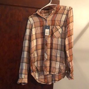 Fling sleeve flannel